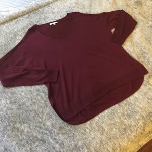 Madwell Oversized Maroon Knit Sweater Size M